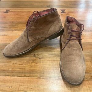 Elegant “Dune” Tan Suede Chukka Boots for Men